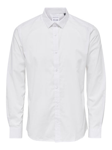 ONSSANE LIFE SLIM LS SOLID POPLIN SHIRT 