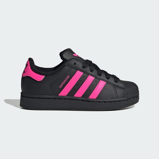 SUPERSTAR II C      CBLACK/LUCPNK/CBLACK 