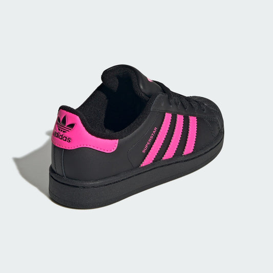 SUPERSTAR II C      CBLACK/LUCPNK/CBLACK 