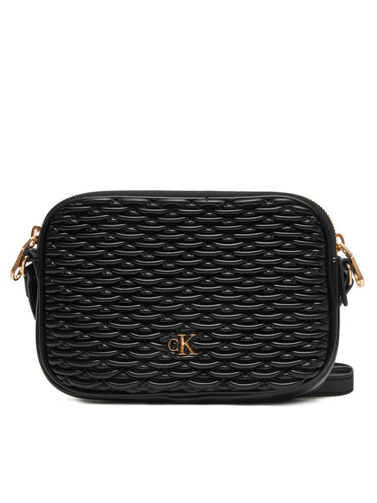 PLEATED DOUBLE ZIP CAMER?A BAG 