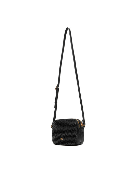 PLEATED DOUBLE ZIP CAMER?A BAG 