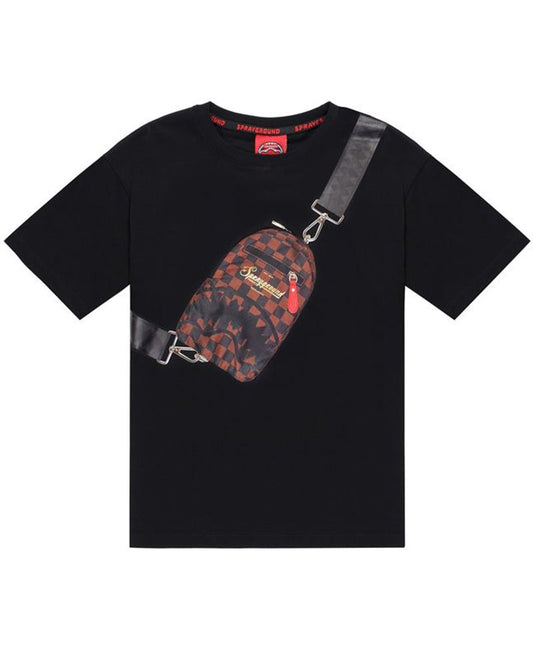 TAKEOVER THE THRONE BACKPACK SLING BLACK T-SHIRT 