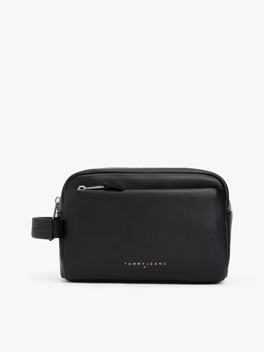 TJM LINEAR LEATHER WASHBAG 