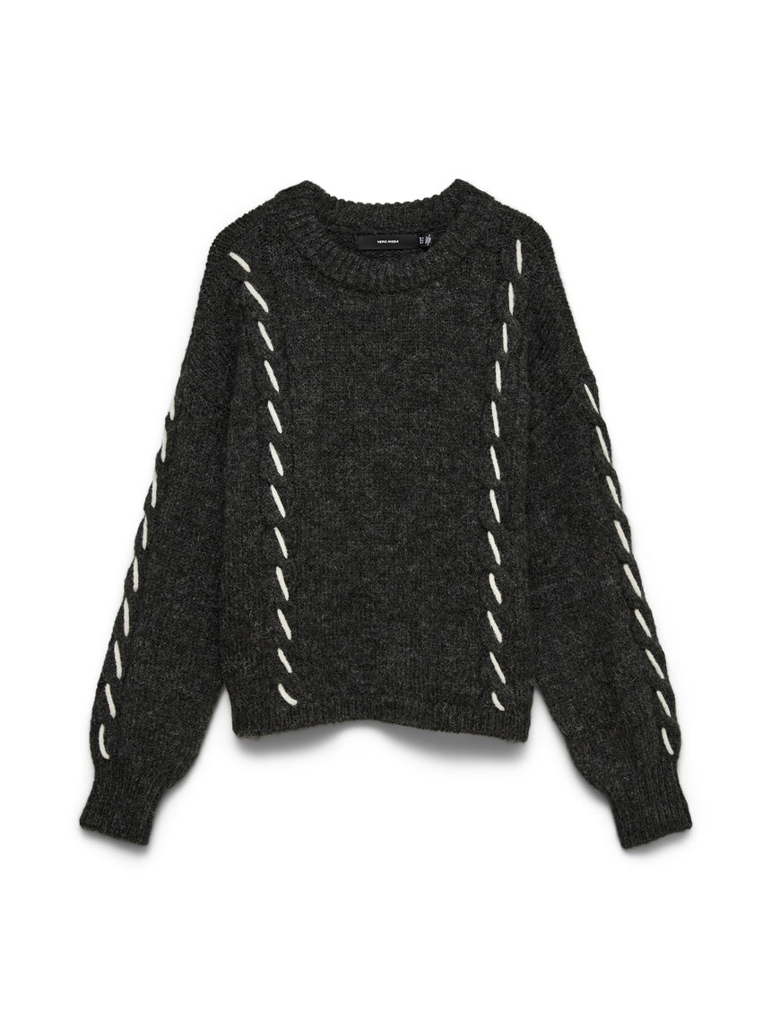 10334866/Dark Grey Melange VERO MODA