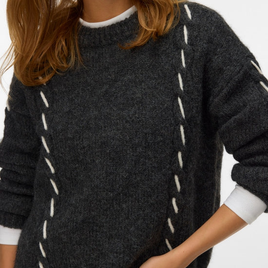 10334866/Dark Grey Melange VERO MODA