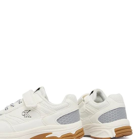SNEAKER BASSA LACCI/VELCRO 