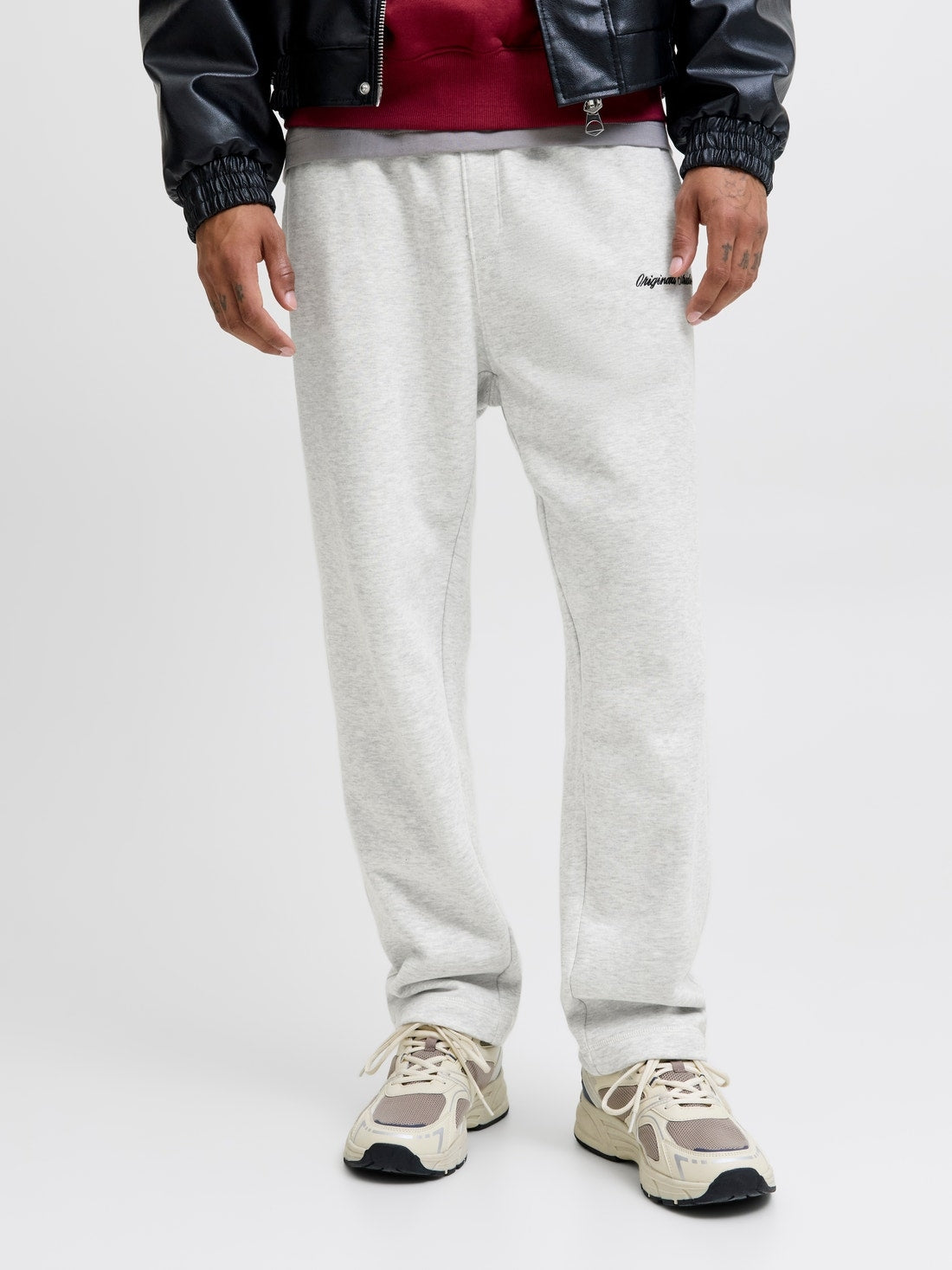 12282553/White Melange JACK AND JONES