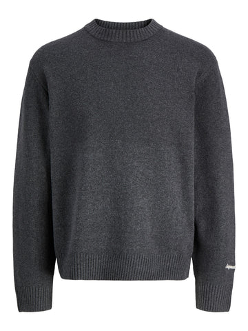 12282728/Dark Grey Melange JACK AND JONES