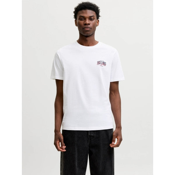 12298488/Bright White Small print JACK AND JONES
