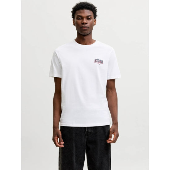 12298488/Bright White Small print JACK AND JONES