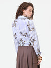 CFC 20410 W-CAMICIA CROPPED POPELINE RIGA FIORE 