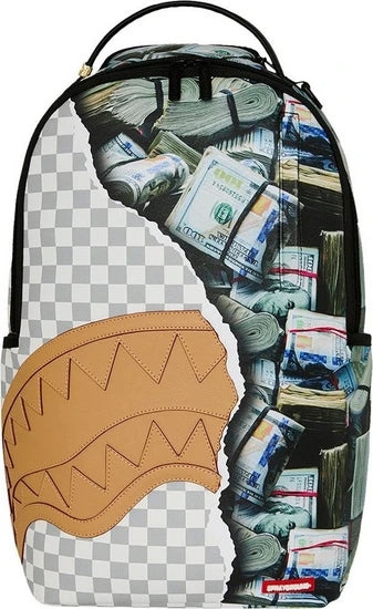 CREAM CHECK FULL OF CASH<BR/>BACKPACK 