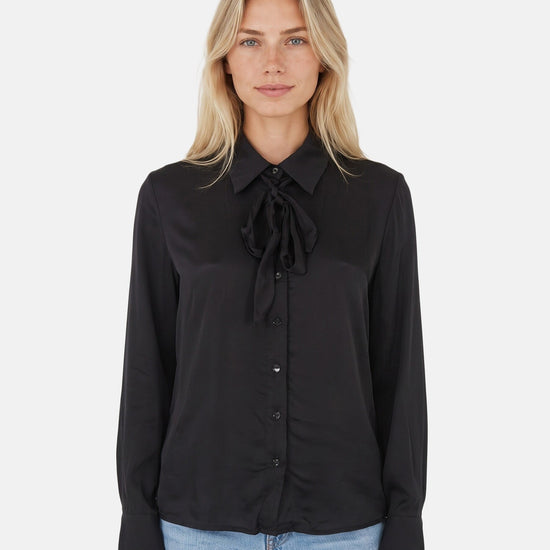 CAMICIA DONNA CON FIOCCO COLLO 