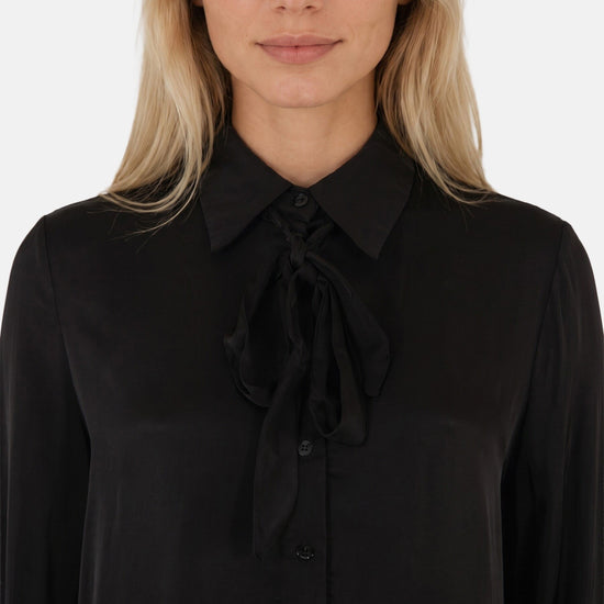 CAMICIA DONNA CON FIOCCO COLLO 
