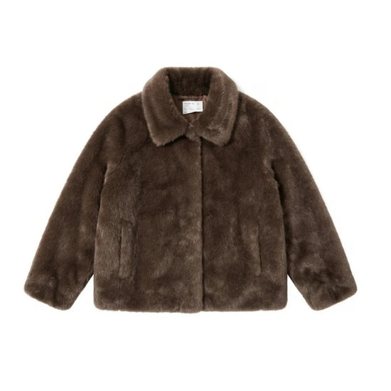 GIACCA DONNA REVERSIBILE IN TESSUTO EFF.PELUCHE 