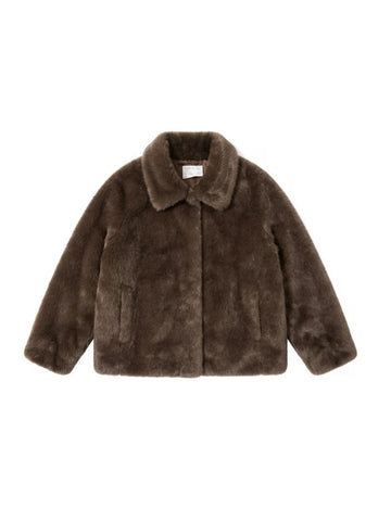 GIACCA DONNA REVERSIBILE IN TESSUTO EFF.PELUCHE 