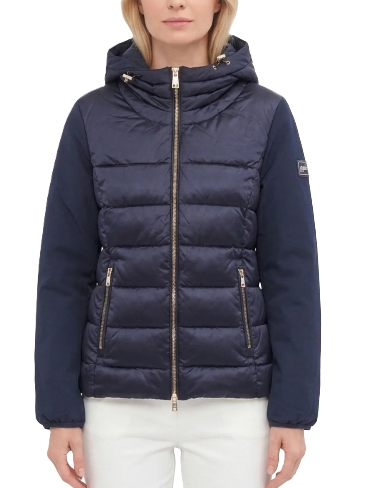 GIUBBINO DONNA TRAPUNTATO CON FINTO GILET STAC. 