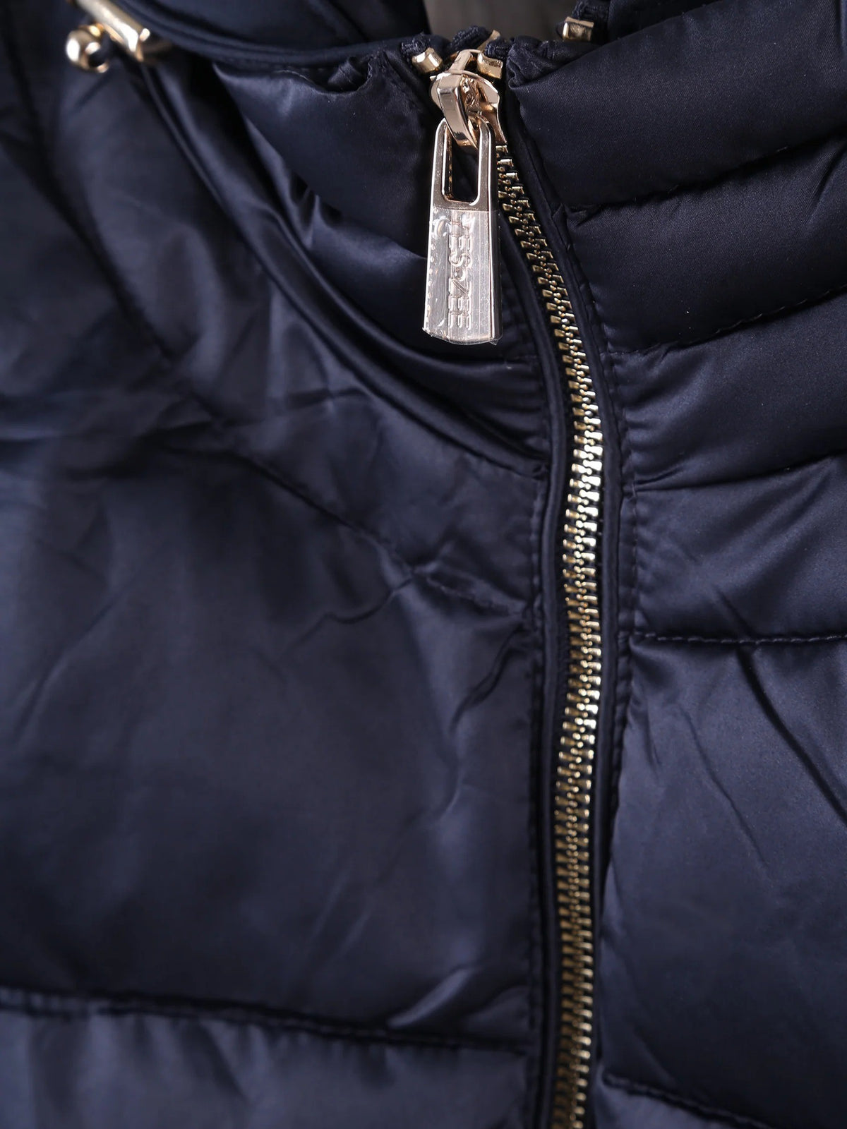 GIUBBINO DONNA TRAPUNTATO CON FINTO GILET STAC. 