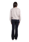 MAGLIA DONNA GIROCOLLO CON APPLICAZIONI 