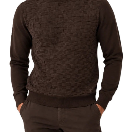 MAGLIA UOMO GIROCOLLO, LAVORAZIONE GEOMETRICA 