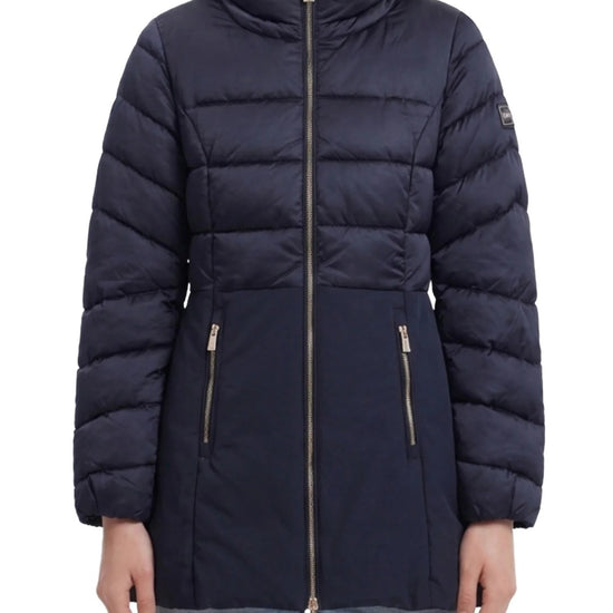 CAPPOTTO DONNA TRAPUNTATO CON FINTO GILET STAC. 