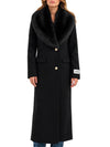 CAPPOTTO DONNA LINEA DIRITTA, COLLO STACCABILE 