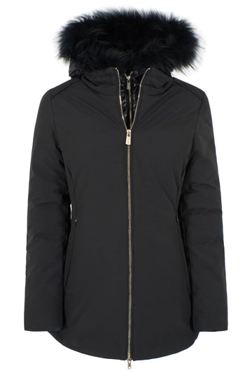 CAPPOTTO DONNA IN SOFTSHELL, FINTO GILET STAC. 