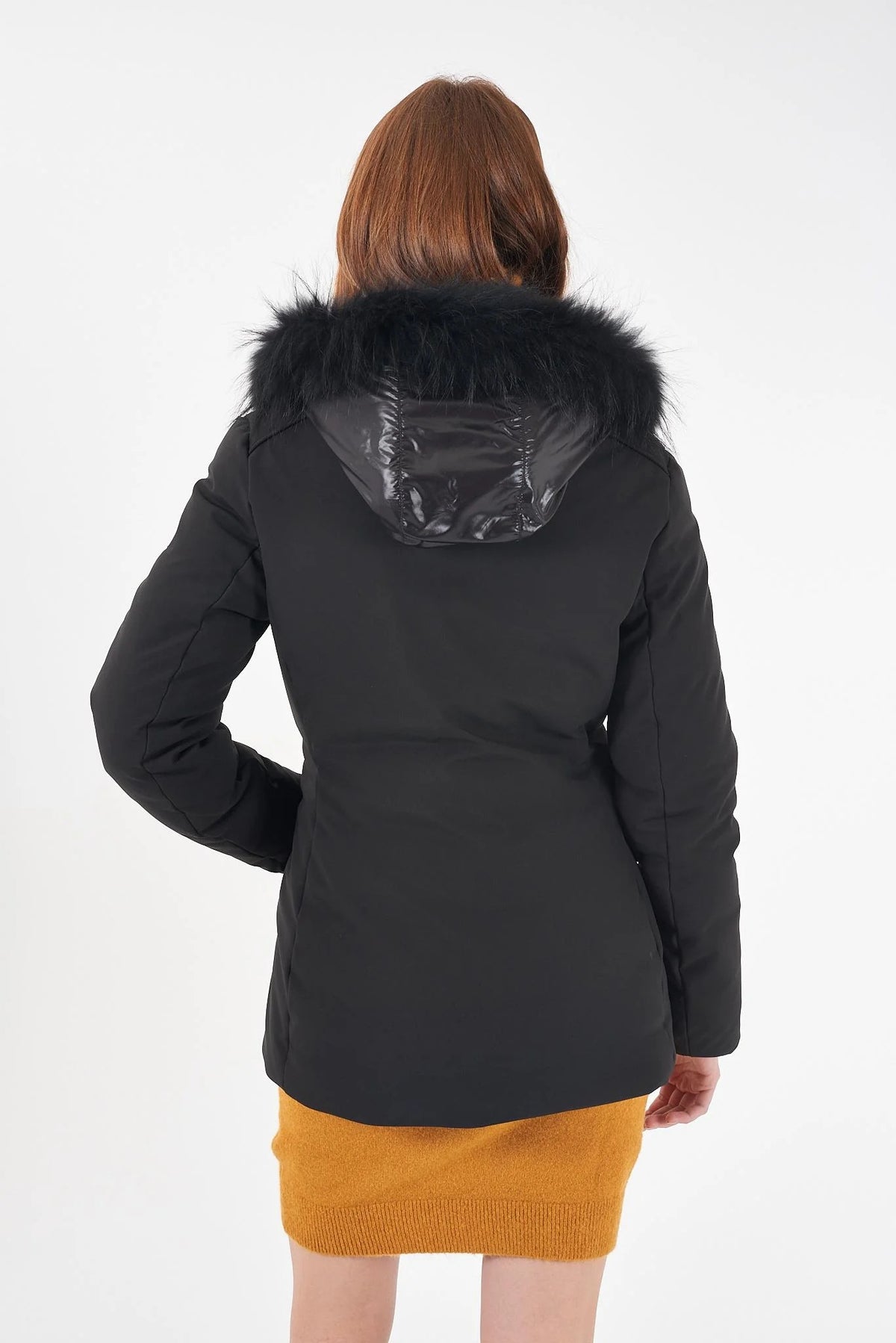 CAPPOTTO DONNA IN SOFTSHELL, FINTO GILET STAC. 