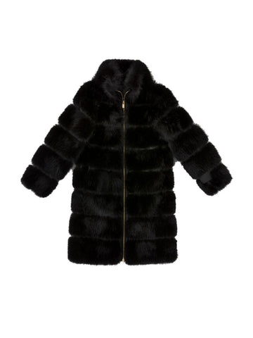 CAPPOTTO DONNA IN TESSUTO EFFETTO PELUCHE 