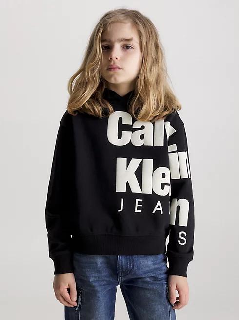 BLOWN-UP LOGO FLEECE HOODIE 