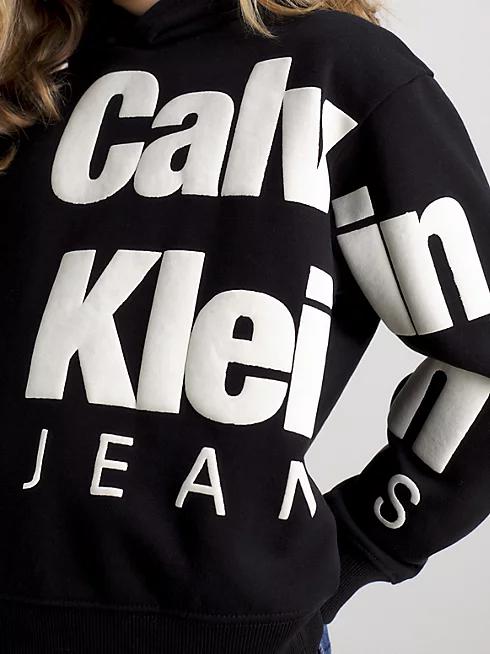 BLOWN-UP LOGO FLEECE HOODIE 