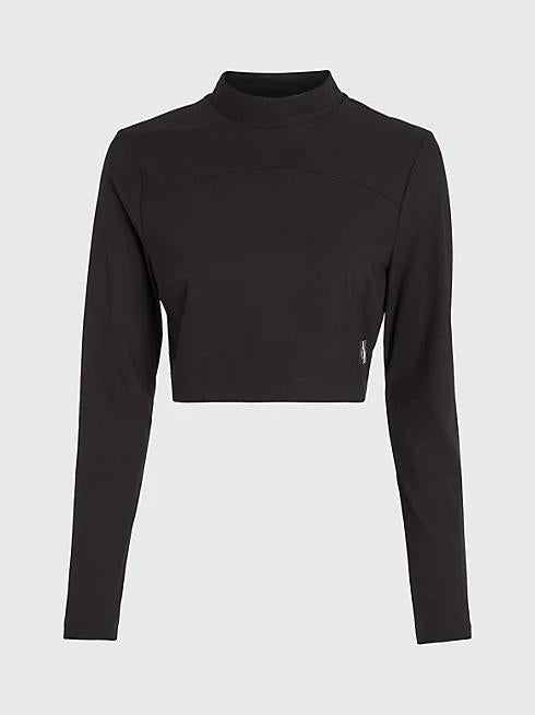 TECHNICAL KNIT MOCK 