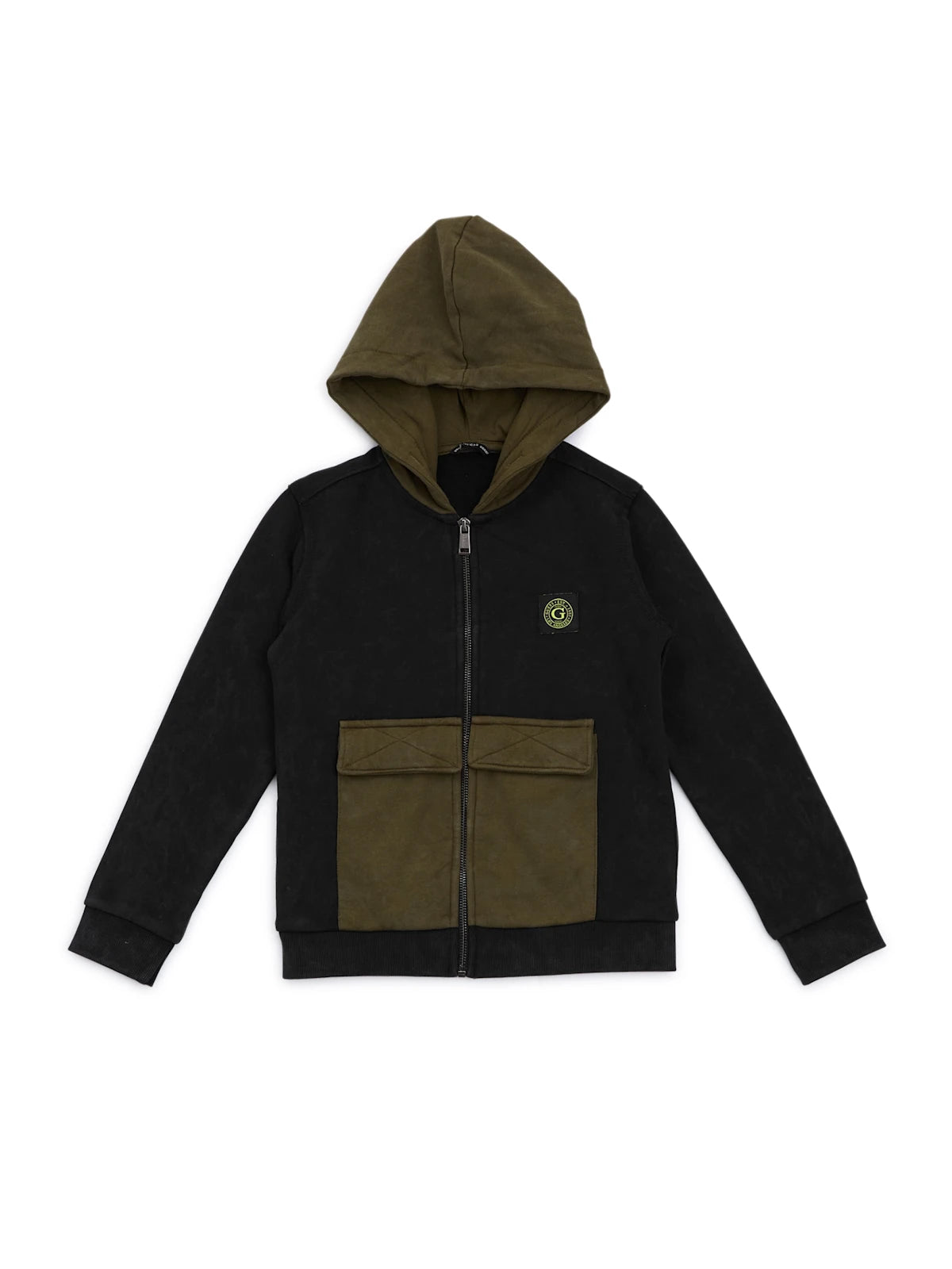 HOODED LS ACTIVE TOP W/ZIP 