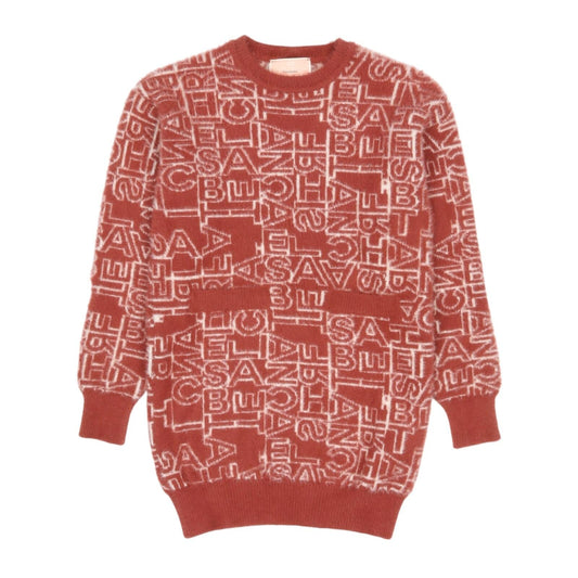 ABITO TRICOT JACQUARD LETTERING 