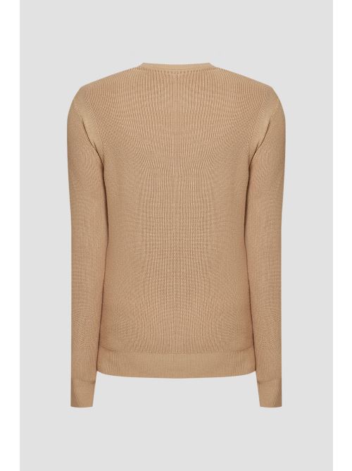 YAEL LS CN RIBBED EMBROIDERED 