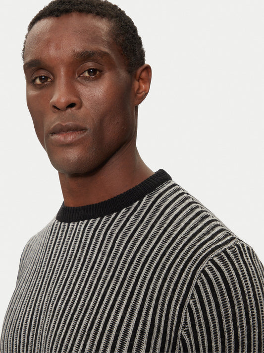 EMMANUEL CN BI-COLOR RIBS SWTR 