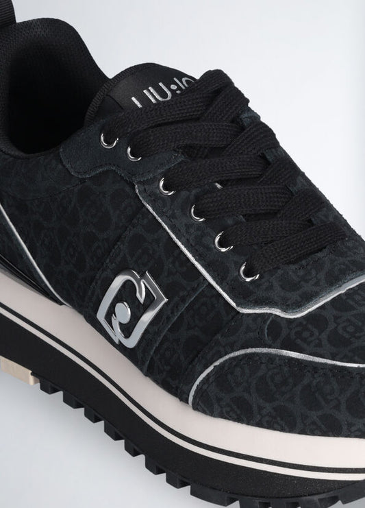 LIU JO MAXI WONDER 71 - SNEAKER PRINTED COW SUEDE 