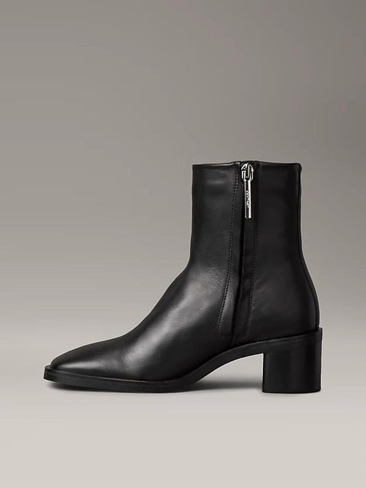 BLOCK HEEL ZIP BOOT 