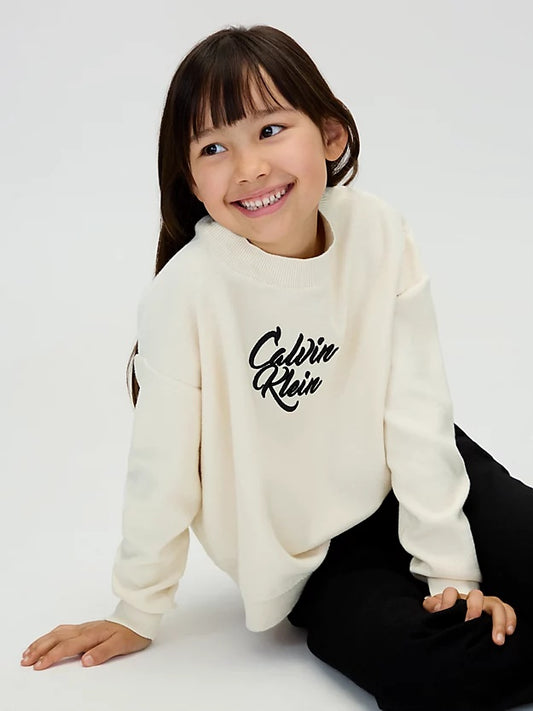 SCRIPT LOGO GRAPHIC CN SWEATER 