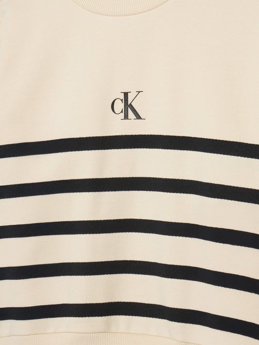 CK LS RELAXED TERRY DRESS 
