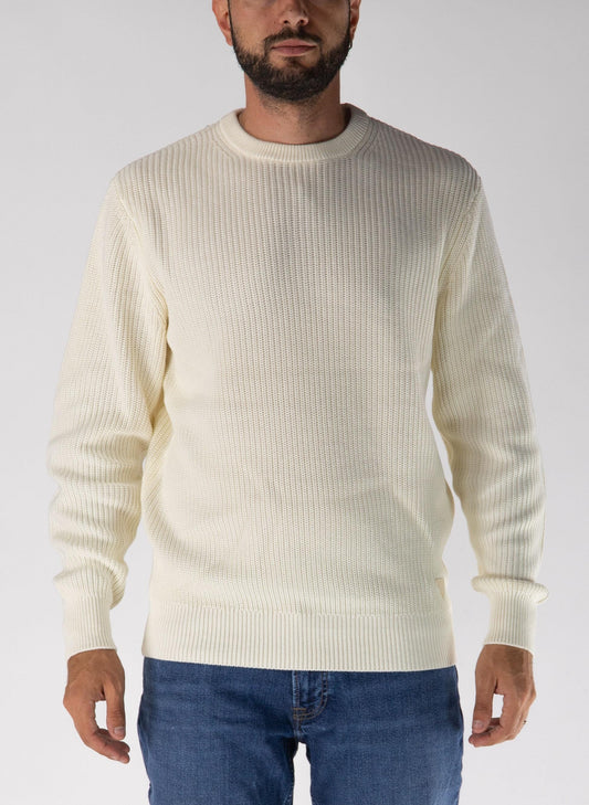 HERBIE CN RIBBED WASHED SWEATE 