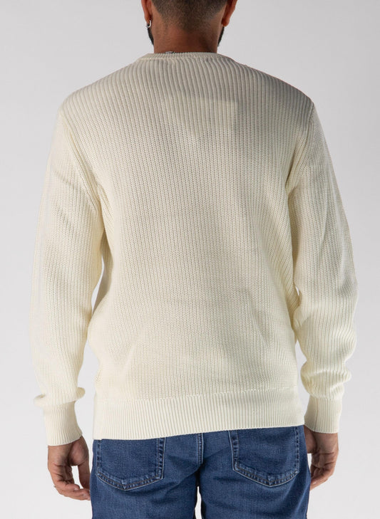 HERBIE CN RIBBED WASHED SWEATE 