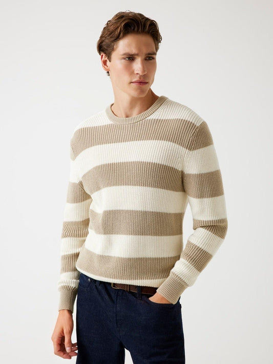 HERBIE CN RIBBED WASHED SWEATE 