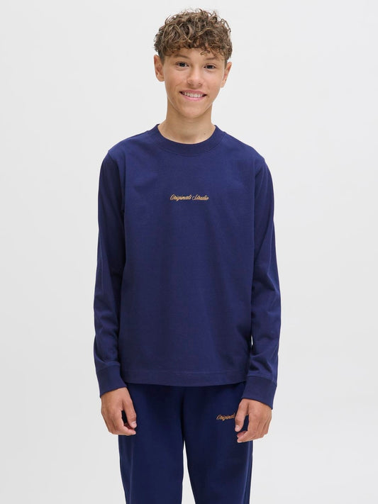 JORNORREBRO EMB TEE LS CREW NECK JNR 