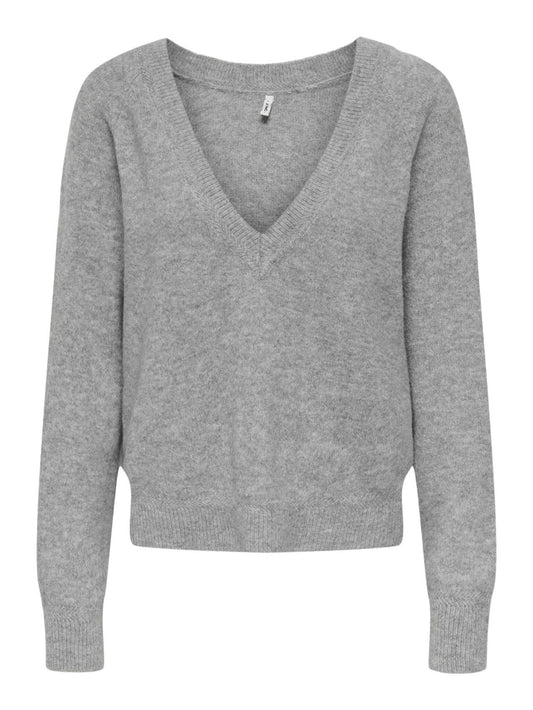 ONLRENE LIFE LS V-NECK REVERSIBEL CC KNT 