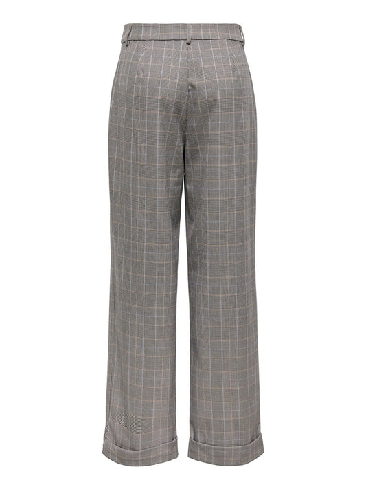 ONLCATIA LIFE MW STR CHECK PANT CC TLR 