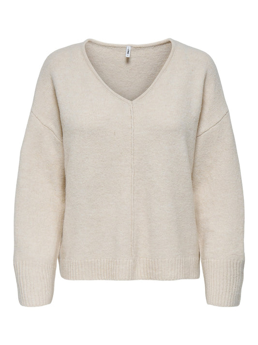 ONLWHITNEY LIFE LS V-NECK KNT 