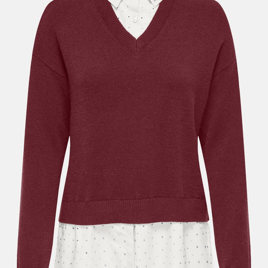 ONLDAGMAR LS COLLAR MIX KNT 