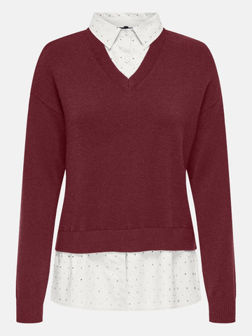 ONLDAGMAR LS COLLAR MIX KNT 