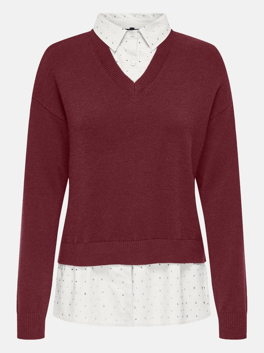 ONLDAGMAR LS COLLAR MIX KNT 